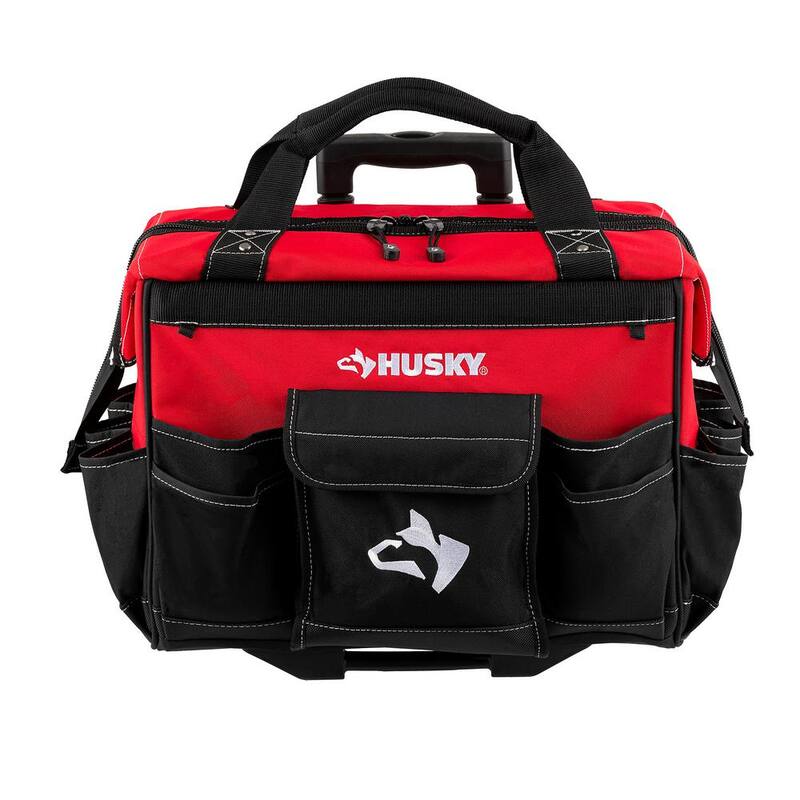 Husky 18 in. 18 Pocket Rolling Tool Bag - HD65018-TH