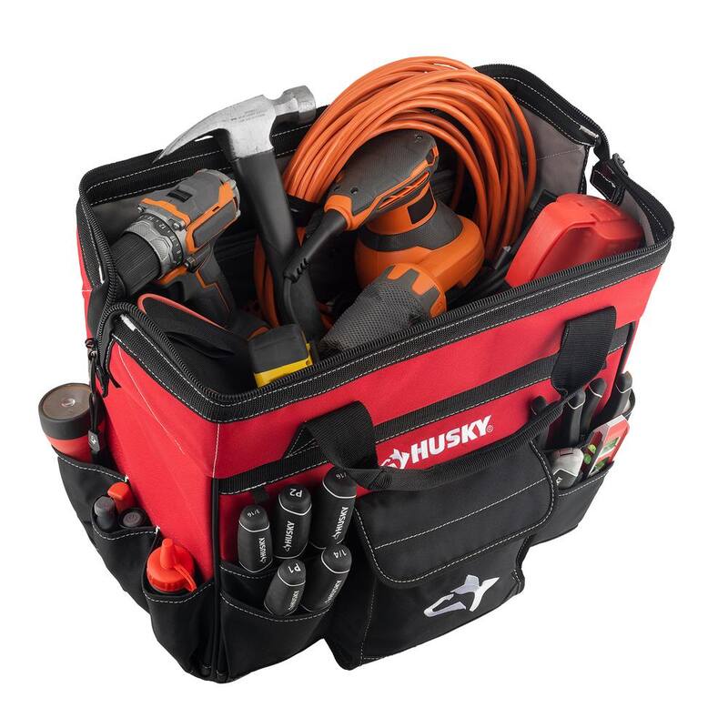 Husky 18 in. 18 Pocket Rolling Tool Bag - HD65018-TH