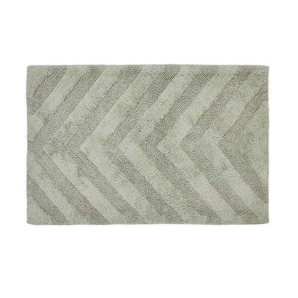 Better Trends Hugo Collection 100% Cotton 21' x 34' Rectangle Bath Rug in Sage - BAHG2134SA