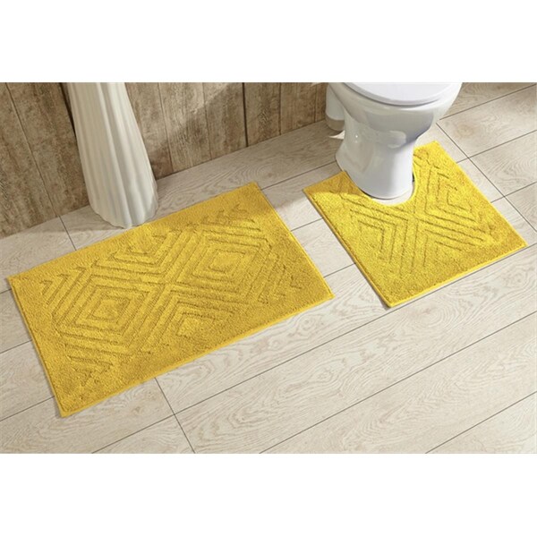 Better Trends Trier Bathrug- Yellow - 20 x 30 in. 2 Pieces - 2PC2030YE
