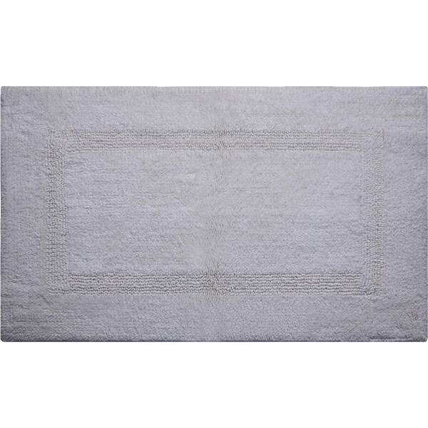 Convenience Concepts 17 x 24 in. Lux Reversible Bath Rug, Grey - Set of 2 - HI2635485