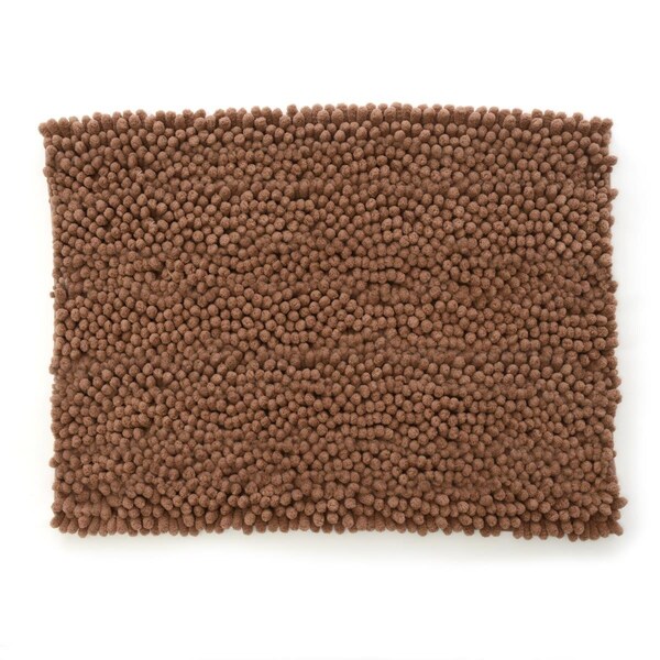 Betterbeds 17 x 24 in Ultra Plush Jumbo Chenille Bath Mat Sand - BE1096693
