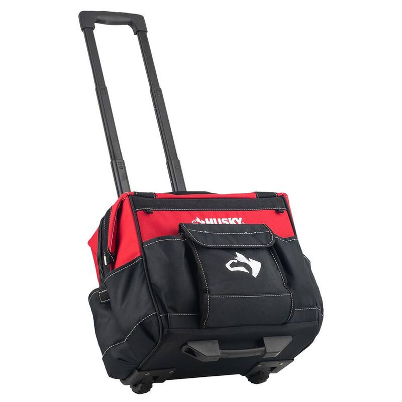 Husky 14 in. 13 Pocket Rolling Tool Bag - HD65014-TH