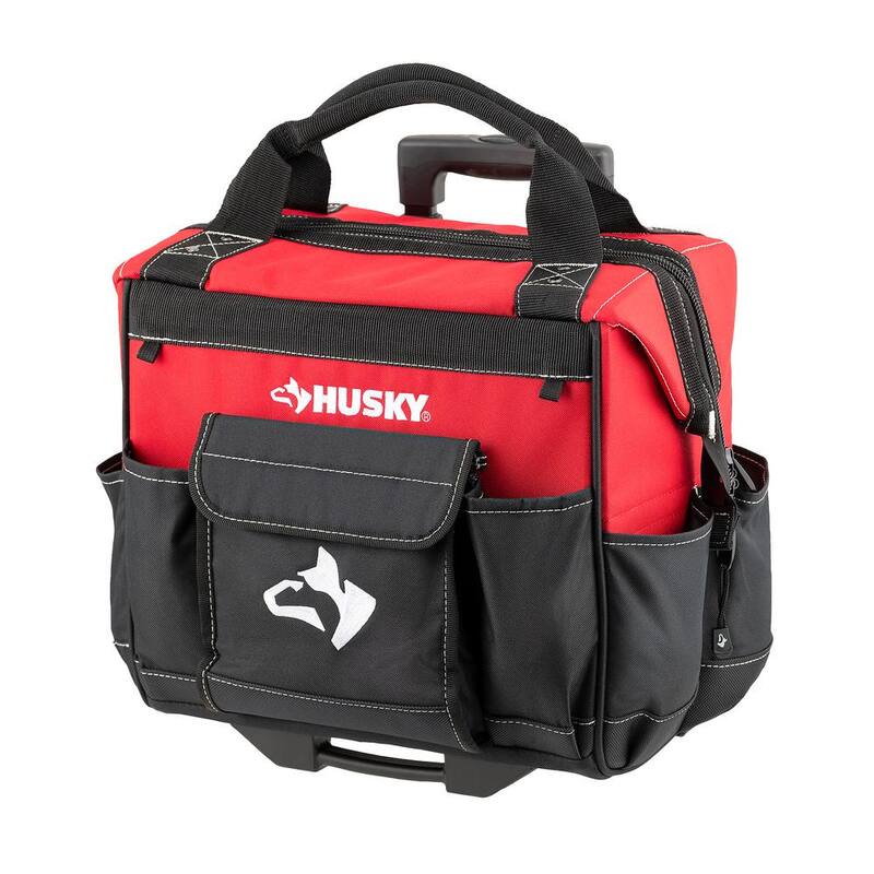 Husky 14 in. 13 Pocket Rolling Tool Bag - HD65014-TH