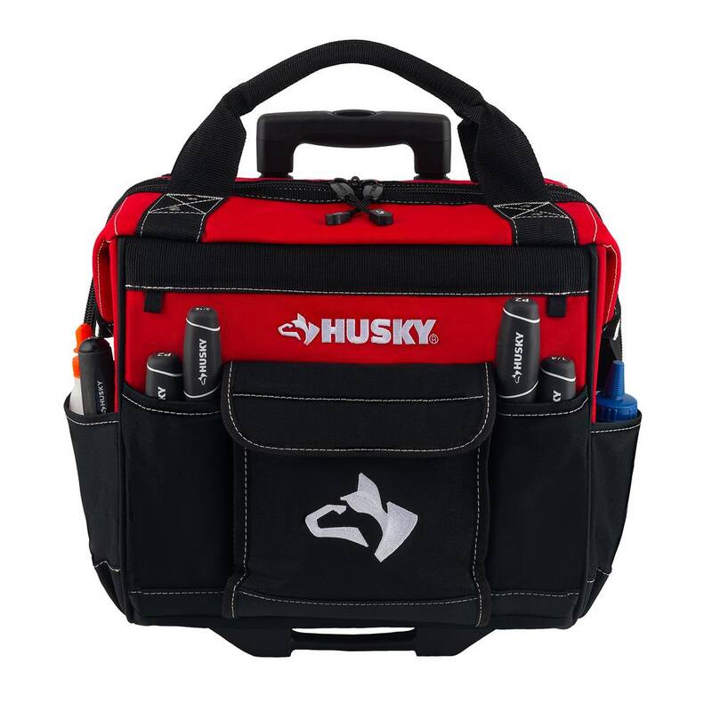 Husky 14 in. 13 Pocket Rolling Tool Bag - HD65014-TH