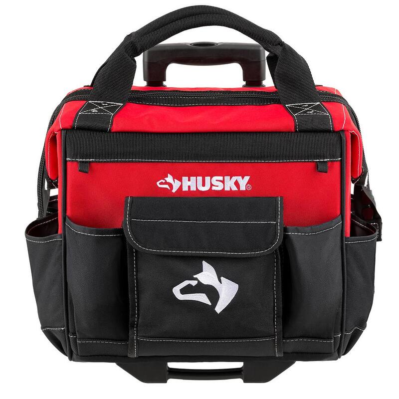 Husky 14 in. 13 Pocket Rolling Tool Bag - HD65014-TH