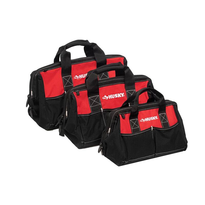 Husky 18 in., 15 in. and 12 in. Tool Bag Combo - HD60258A-TH-FD