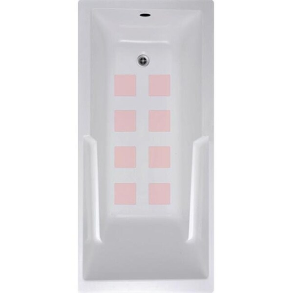 Versatraction VersaTractiion's Kahuna Grip 4 in. x 4 in. Squares Mat in Pink - Pack of 8 - NSM-SQR4PNK