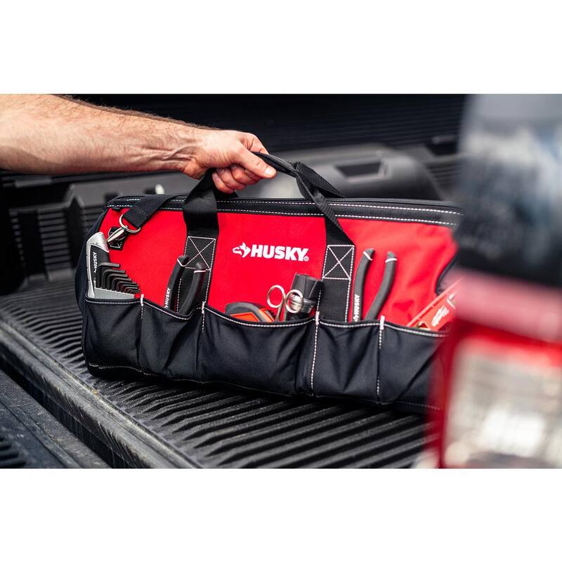 Husky 24 in. 16 Pocket Zippered Tool Bag - HD60024-TH