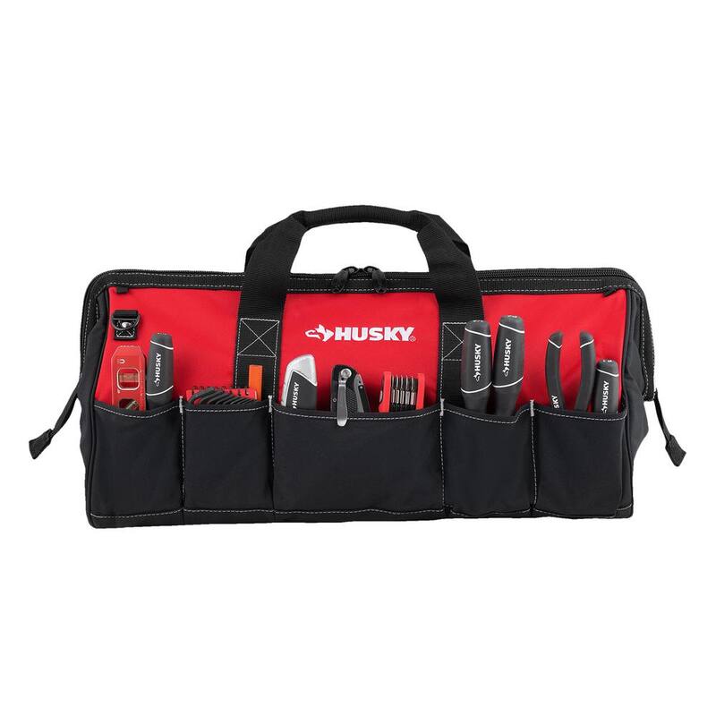 Husky 24 in. 16 Pocket Zippered Tool Bag - HD60024-TH
