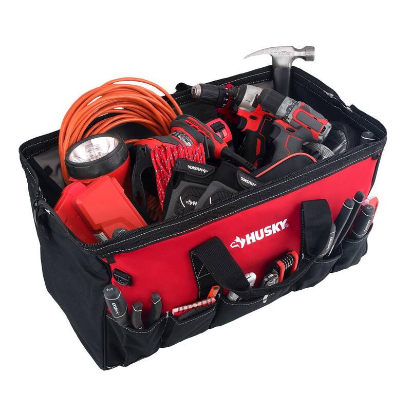 Husky 24 in. 16 Pocket Zippered Tool Bag - HD60024-TH