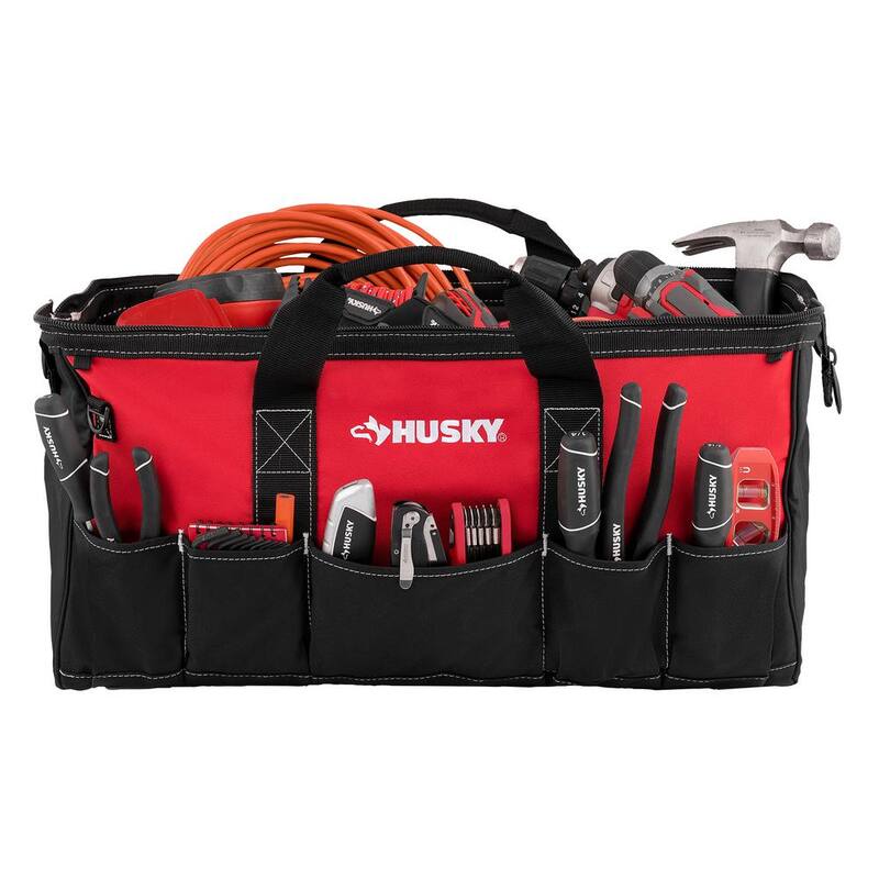 Husky 24 in. 16 Pocket Zippered Tool Bag - HD60024-TH