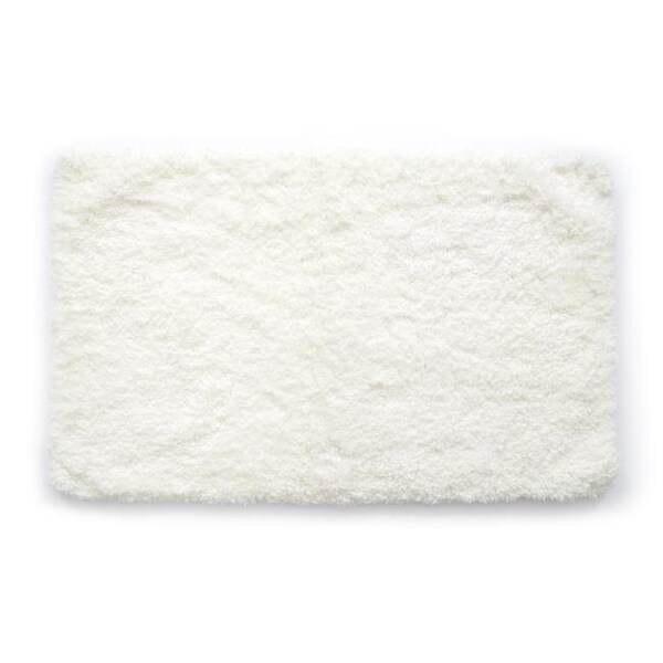 Betterbeds 21 x 4 in. Ultra Plush Polyester Shaggy Bath Mat - White - BE372847
