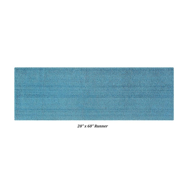 Convenience Concepts Micro Plush Collection 100% Polyester  20' x 60' Runner Bath Rug in Teal - HI3686878