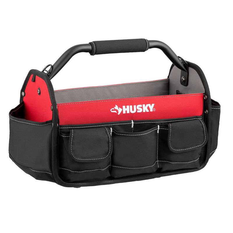 Husky 17 in. 18 Pocket Open Top Tool Bag - HD70017-TH