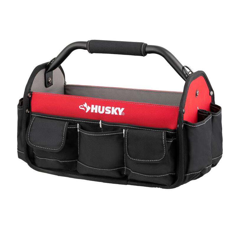 Husky 17 in. 18 Pocket Open Top Tool Bag - HD70017-TH