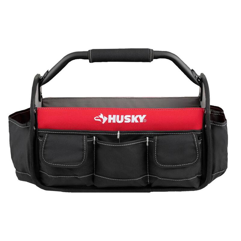 Husky 17 in. 18 Pocket Open Top Tool Bag - HD70017-TH