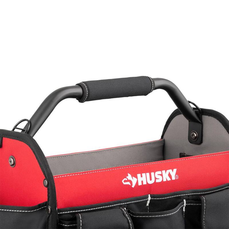 Husky 17 in. 18 Pocket Open Top Tool Bag - HD70017-TH