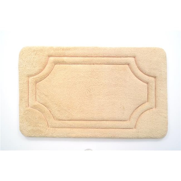 Betterbeds 21 x 34 in. Luxurious Memory Foam Bath Mat with Water Shield Technology - Biscotti Beige - BE91112