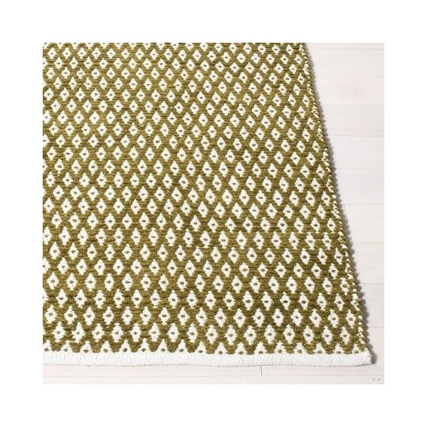Safavieh 4 x 4 ft. Square Boston Hand Woven Bath Mats- Olive - BOS685B-4SQ
