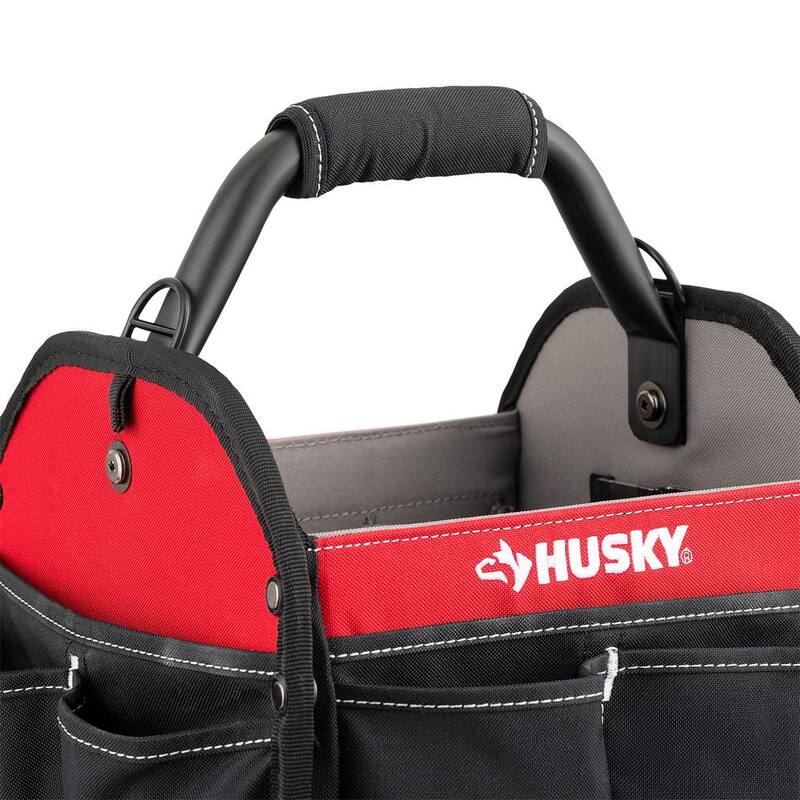 Husky 10 in. 15 Pocket Open Top Tool Bag - HD70010-TH