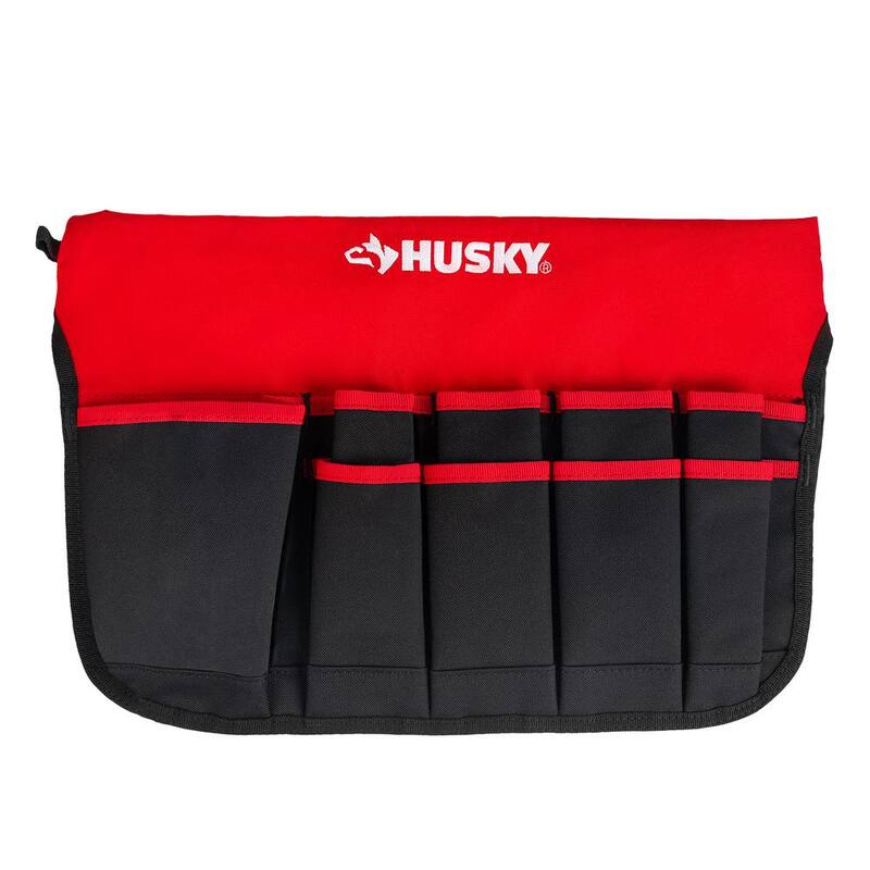 Husky 12 in. 30 Pocket Heavy Duty Bucket Jockey 5 Gallon In-Bucket Storage Tool Bag - HD10030-TH