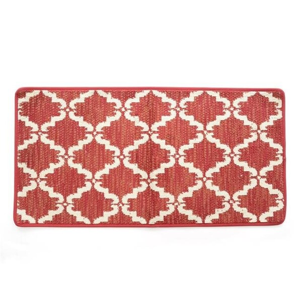 Stephan Roberts Home Stephan Roberts Home 39N-KPL232-12 20 x 39 in. Ultra Plush Pacific Knitted Loop Pile Polyester Bath Mat - Red - 39N-KPL232-12