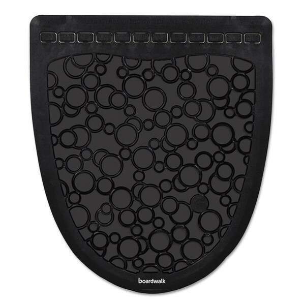 Palacedesigns 17.5 x 20 in. Urinal Mat 2.0 - Rubber, Black & Black - PA1203593
