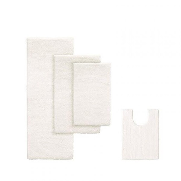 Madison Park Signature Madison Park MPS72-169 Marshmallow Memory Bath Rug; Ivory - 20 x 24 in. - MPS72-169