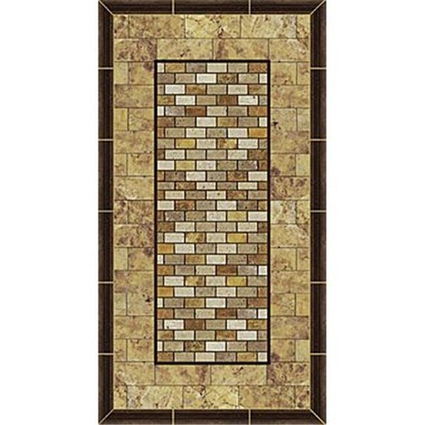 Versatraction VersaTraction's Kahuna Grip Bathmat - Stone Picture Frame 2 - KG-RTSPF2