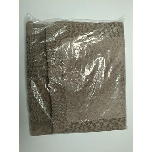 Better Trends Edge Collection 100% Cotton 21' x 34' Rectangle Bath Rug in Sand - BAEG2134SD