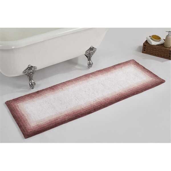 Better Trends Torrent Collection 100% Cotton 20' x 60' Runner Bath Rug in Rose - BATO2060RO