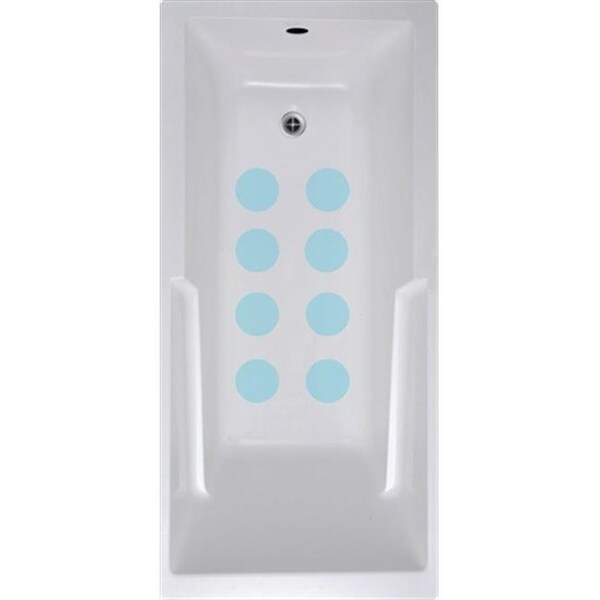 Versatraction VersaTractiion's Kahuna Grip 4 in. x 4 in. Circle Mat in Blue - Pack of 8 - NSM-CIR4BLU