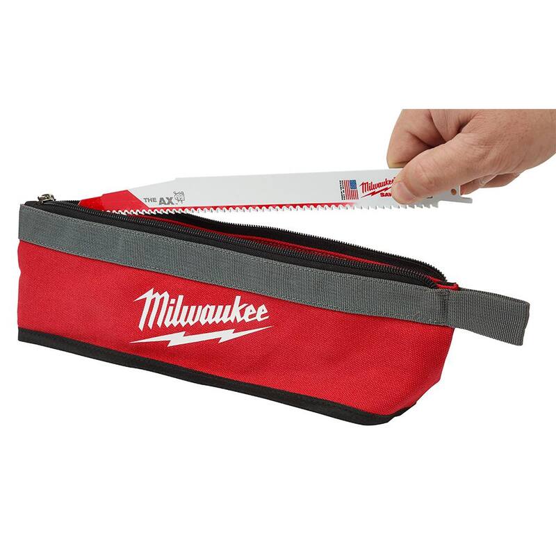 Milwaukee 14 in., 8 in. and 6 in. Multi-Size Zipper Tool Bags in Red (3-Pack) - 48-22-8183