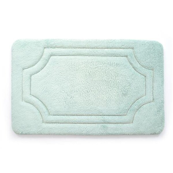 Stephan Roberts Home Stephan Roberts Home BFDM-34C817-12 21 x 34 in. Luxurious Memory Foam Bath Mat with Water Shield Technology - Misty Blue - BFDM-34C817-12