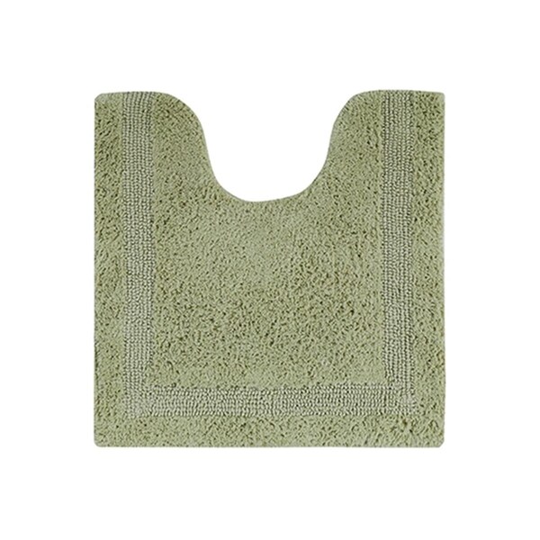 Better Trends Lux Collection 100% Cotton 20' x 20' Contour Bath Rug in Sage - BALU2020SA