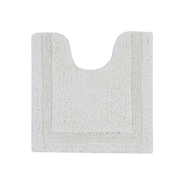 Better Trends Lux Collection 100% Cotton 20' x 20' Contour Bath Rug in Ivory - BALU2020IV