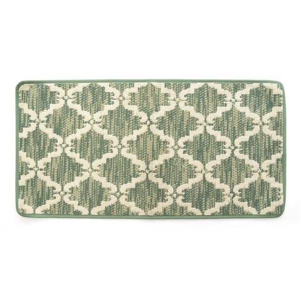 Stephan Roberts Home Stephan Roberts Home 39N-KPL229-12 20 x 39 in. Ultra Plush Pacific Knitted Loop Pile Polyester Bath Mat - Green - 39N-KPL229-12