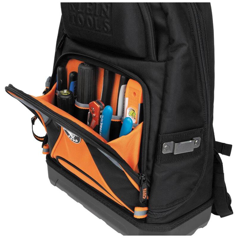 Klein Tools Tradesman Pro Tool Bag Backpack, 39 Pockets, Black, 14-Inch - 55421BP-14
