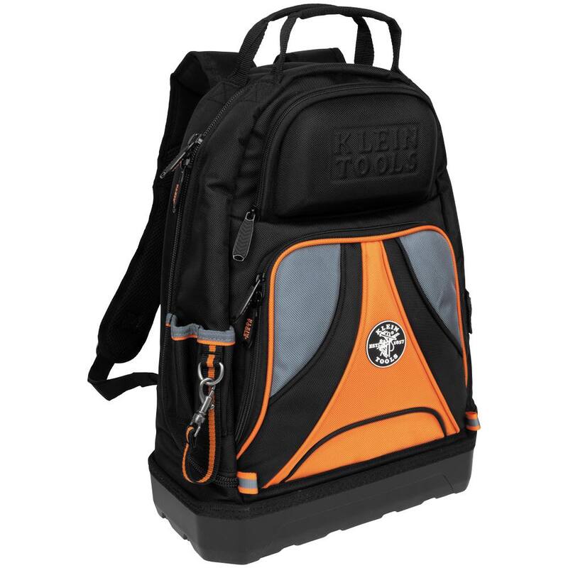 Klein Tools Tradesman Pro Tool Bag Backpack, 39 Pockets, Black, 14-Inch - 55421BP-14