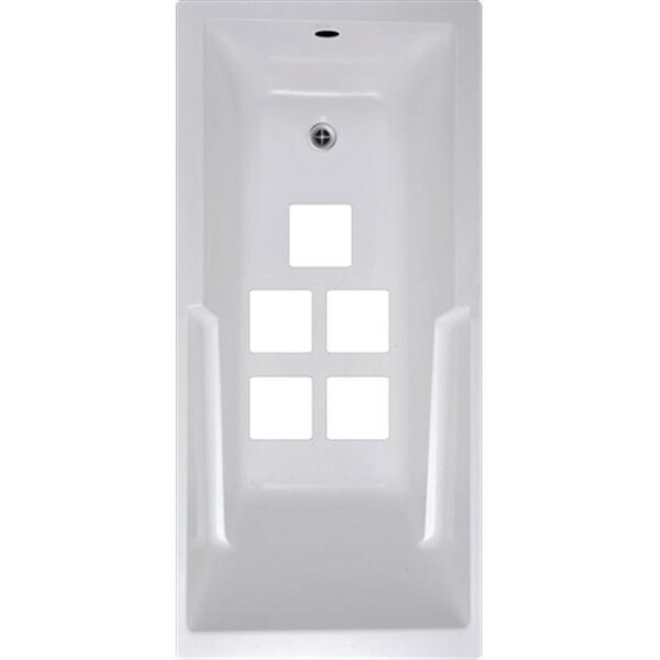Versatraction VersaTractiion's Kahuna Grip 5 in. x 5 in. Squares Mat in White - Pack of 5 - NSM-SQR5WHT