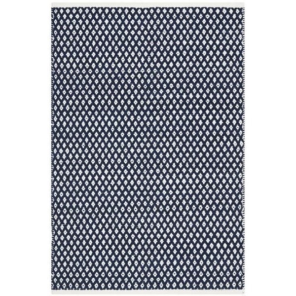 Safavieh 2 ft.-3 in. x 7 ft. Runner Boston Hand Woven Bath Mats- Navy - BOS685D-27
