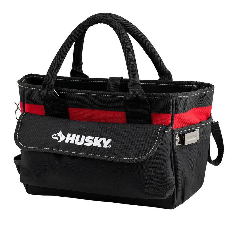 Husky 14 in. Open Tool Bag with 15 Pockets - HD60088A-TH