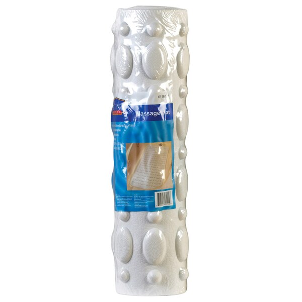 Living Accents Living Accents 36 in. L X 15-3/4 in. W White Vinyl Massage Bath Mat Latex Free - MB3207