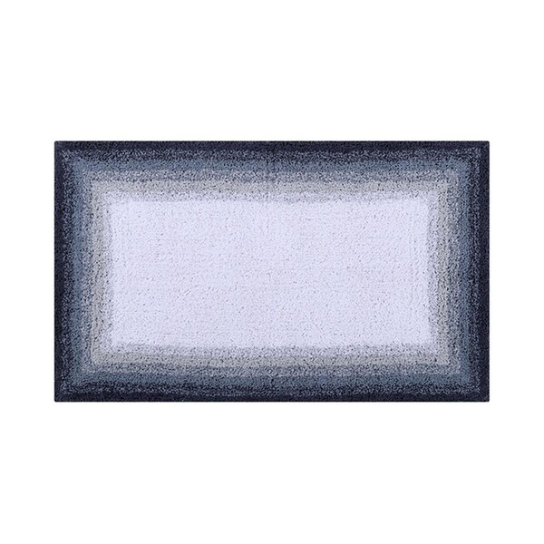 Better Trends Torrent Collection 100% Cotton 24' x 40' Rectangle Bath Rug in Gray - BATO2440GRY