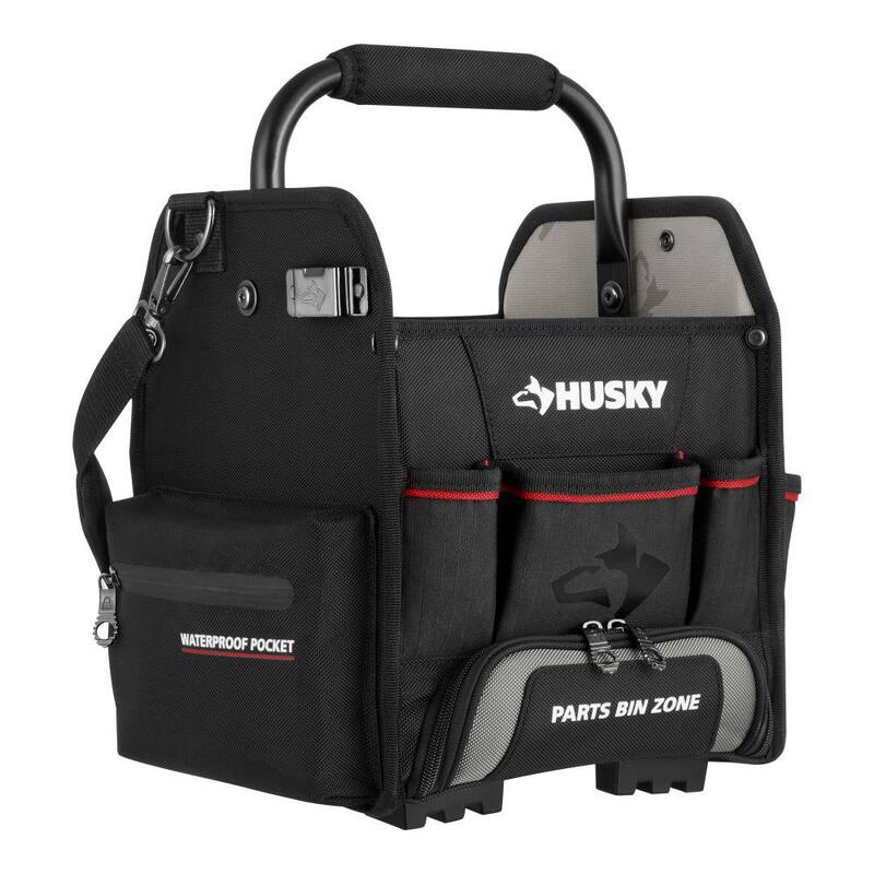 Husky 10 in. Tool Tote with Integrated Parts Bin Zone - 526-316