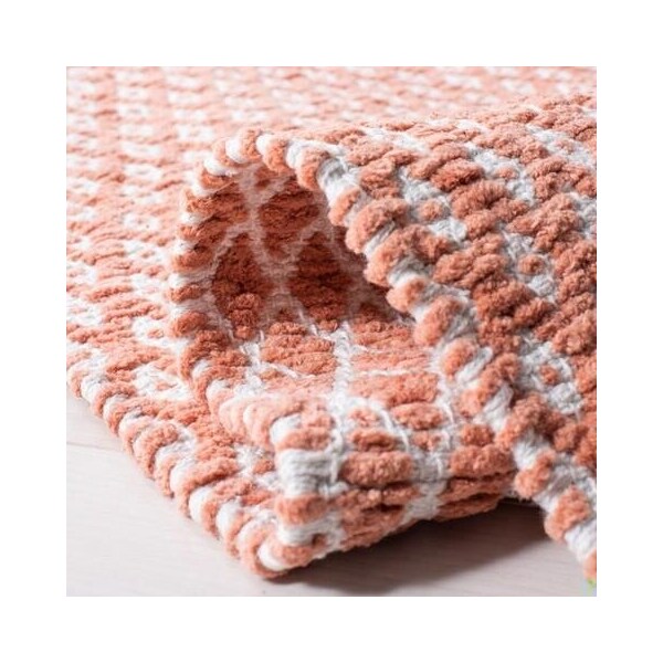 Safavieh 4 x 6 ft. Small Rectangle Boston Hand Woven Bath Mats- Orange - BOS685C-4