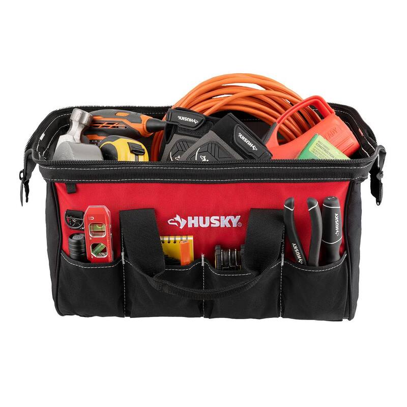 Husky 18 in. Rolling Tool Bag with 18 in. and 12 in. Tool Bags - HD6501828-TH-BD