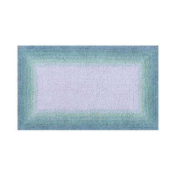 Better Trends Torrent Collection 100% Cotton 24' x 40' Rectangle Bath Rug in Turquoise - BATO2440TU