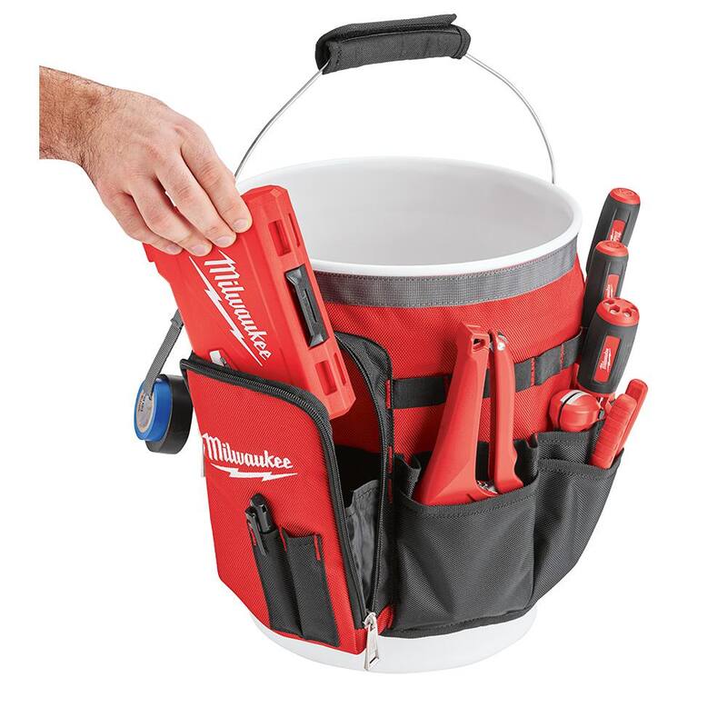 Milwaukee 10 in. Bucket Organizer Tool Bag - 48-22-8175
